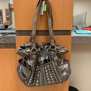 Kathy Van Zeeland Bronze Studded Purse